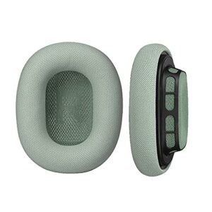 replacement earpads ear pads protein net cloth ear cushion compatible with apple airpods max headphones (green)