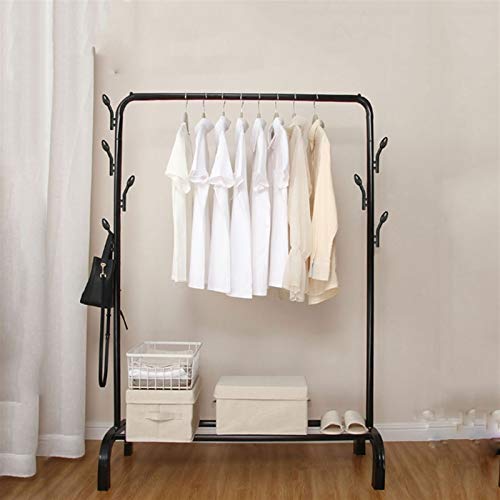 liushop Coat Rack Floor Coat Rack Indoor Single Pole Clothes Shelf Balcony Clothes Pole Outdoor Drying Rack Portable Coat Rack