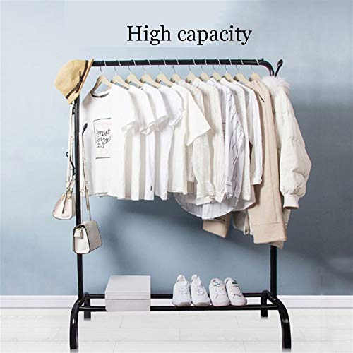 liushop Coat Rack Floor Coat Rack Indoor Single Pole Clothes Shelf Balcony Clothes Pole Outdoor Drying Rack Portable Coat Rack