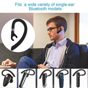 Replacement Ear Hooks for Earpiece, AMZLUV Solf Silicon Flexible Earpiece Clamp/Ear Loop Clips for Single-Ear Bluetooth Headset, Compatible with New Bee, Plantronics, and Other Brands-Set of 3 (Black)