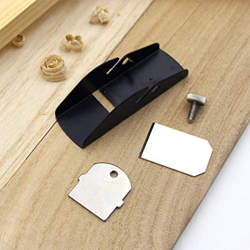 Mini Trimming Planer,DIY Model Making Tool Woodworking Pocket Plane Hand Adjustable for Trimming Projects.(Black,3.35 * 1.18 * 1.38inch)