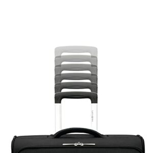 Samsonite Aspire DLX Softside Expandable Luggage with Spinners, Black, 2PC SET (Carry-on/Medium)