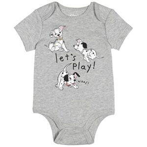 Disney Classics 101 Dalmatians Dumbo Peter Pan Pinocchio Baby Boys 5 Pack Bodysuit 3-6 Months