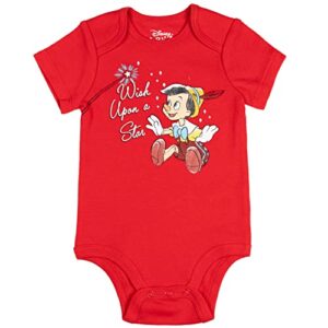 Disney Classics 101 Dalmatians Dumbo Peter Pan Pinocchio Baby Boys 5 Pack Bodysuit 3-6 Months