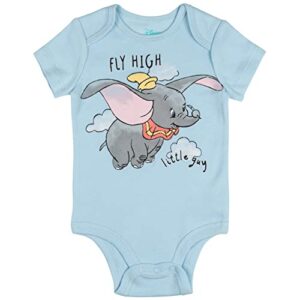 Disney Classics 101 Dalmatians Dumbo Peter Pan Pinocchio Baby Boys 5 Pack Bodysuit 3-6 Months