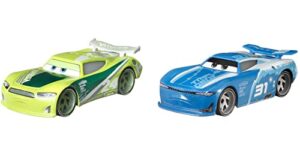 disney cars toys and pixar cars 3, ng vitoline & triple dent 2-pack, 1:55 scale die-cast fan favorite character vehicles for racing and storytelling fun, gift for kids age 3 and older multi