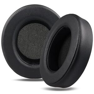 kraken pro v2 replacement ear pads cushions, oval earpads for razer kraken pro v2 razer kraken 7.1 v2 headphone ear cups earmuffs made of premium protein leather & memory foam easy installation(black)