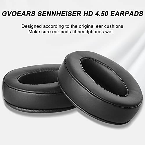 Replacement Heaphone Ear Pads Cushions for Sennheiser HD4.50BT HD4.50BTNC HD4.40BT,Headset Earpads for Sennheiser with Durable Leather and Comfortable Sponge-Black Color