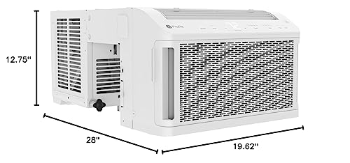 GE Profile ClearView Window Air Conditioner 6,100 BTU, WiFi Enabled, Ultra Quiet for Small Rooms, Full Window View with Easy Installation, Energy-Efficient Cooling, 6K Window AC Unit, White