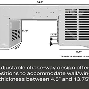 GE Profile ClearView Window Air Conditioner 6,100 BTU, WiFi Enabled, Ultra Quiet for Small Rooms, Full Window View with Easy Installation, Energy-Efficient Cooling, 6K Window AC Unit, White