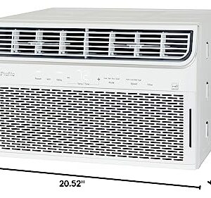 GE Profile Inverter Window Air Conditioner 12,000 BTU, WiFi Enabled, Ultra Quiet, Energy Efficient for Large Rooms, Easy Installation with Included Kit, 12K Window AC Unit, Energy Star, White
