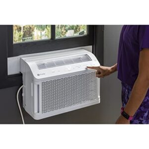 GE Profile ClearView Window Air Conditioner 8,300 BTU, WiFi Enabled, Ultra Quiet for Medium Rooms, Full Window View with Easy Installation, Energy-Efficient Cooling, 8K Window AC Unit, White