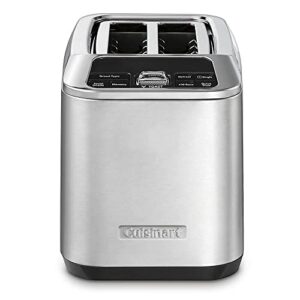 cuisinart cpt-520 2-slice motorized toaster, stainless steel/black