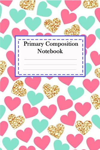 Primary Composition Notebook: Primary Journal with Picture Space top half blank and Dotted Midline for Writing and Drawing - size cover 6 x 9 (130 pages) (vol15)