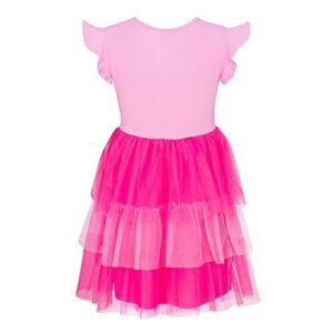 My Little Pony Dress - Pinkie Pie Sequin Party Dress for Little and Big Girls 4-16, Pink, Small