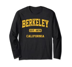 berkeley california ca vintage state athletic style long sleeve t-shirt