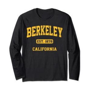 Berkeley California CA Vintage State Athletic Style Long Sleeve T-Shirt