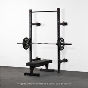 Titan Fitness X-3 Series 91in Wall Mounted Folding Power Rack, 21in Depth Space Savings Rack, Folds up to 8â€ from the Wall