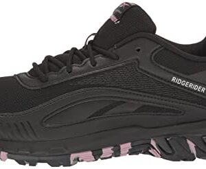 Reebok Women's Ridgerider 6.0 Hiking Shoe, Black/Pure Grey/Infused Lilac, 10