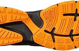 Amazon Essentials by Reebok Men's All Day Comfort Slip-Resistant Alloy-Toe Safety Work Shoe, Black/Orange, 11.5