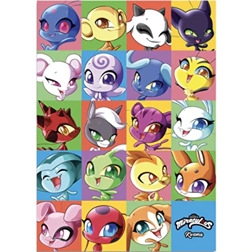 ZAG STORE - Miraculous Ladybug - Poster Kwamis Mix 20 x 28 (50x70cm), 20 x 28in (50x70cm)