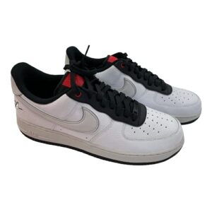 nike men's air force 1 '07 low top fashion sneakers shoes (white/photon dust-black - da8482 100, numeric_13)