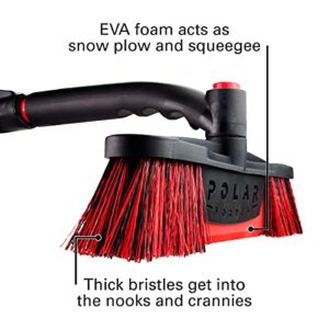 Mallory 14186ML Maxx-Force 52” Extendable Snowbrush and Ice Scraper Crossover Snow Tool, Red