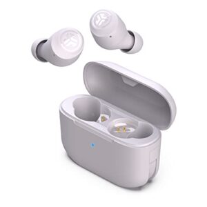 jlab go air pop true wireless bluetooth earbuds + charging case | lilac | dual connect | ipx4 sweat resistance | bluetooth 5.1 connection | 3 eq sound settings signature, balanced, bass boost