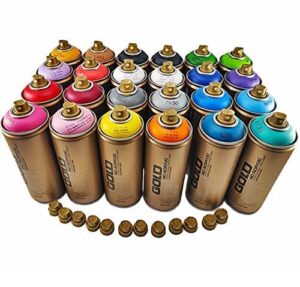 montana gold premium spray paint 400ml master set - 24 colors