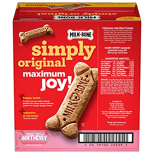 Milk-Bone Simply Original Dog Treats Biscuits for Medium Dogs, 11 Pound