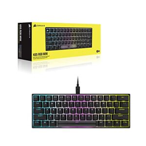 Corsair K65 RGB Mini 60% Mechanical Gaming Keyboard - Cherry MX Speed - Black (Renewed)