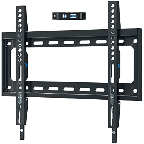 Mounting Dream TV Mount Fixed for Most 26-55 Inch TV, TV Wall Mount TV Bracket up to VESA 400x400mm and 100 LBS, Low Profile Flat Mount MD2361-K with UL Listed TV Mount Tilt Bracket MD2268-LK