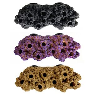 magnetic reef coral frag rack floating rock strong magnets strong n52 magnets for 1/2" glass (coralline purple)