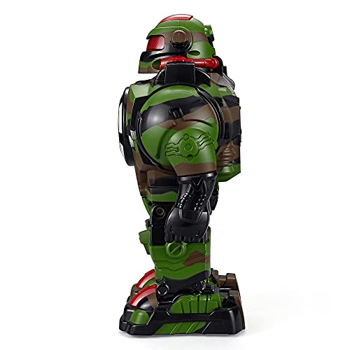 Think Gizmos Robot Toy for Kids RoboShooter - Remote Control Robot Toy with Voice Recording, Fast Firing Foam Discs, Plays Music & Dances - Robot for Boys and Girls Aged 5, 6, 7, 8, 9 (Camo Green)