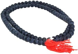 skyshoppinghub shaligram mala black 108 beads bring prosperity and good luck happiness