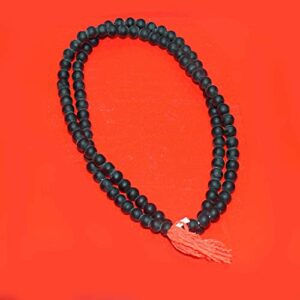 SKYSHOPPINGHUB Shaligram Mala Black 108 Beads Bring Prosperity and Good Luck Happiness