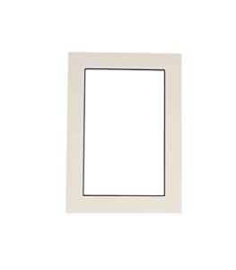 countryarthouse white acid free 11x14 picture frame mat with black core bevel cut for 8x10 pictures - fits 11x14 frame