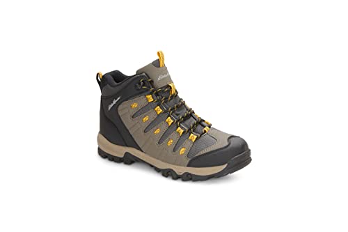 Eddie Bauer Mont Lake Hiking Boots for Men | Waterproof, Multi-Directional Lugs, Stylish & Protective Design Traction Outsole Memory Foam Insole