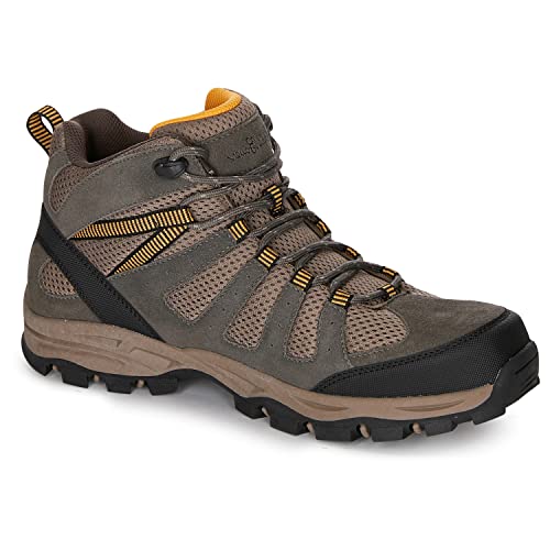 Eddie Bauer Elliot Bay Mid Waterproof Hiking Shoes for Men | Multi-Terrain Lugs, Sturdy & Supportive Design Rubber Traction Outsole Contoured Insole