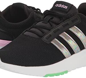 adidas Racer TR21 Running Shoe, Core Black/Core Black/Beam Green, 4 US Unisex Big Kid