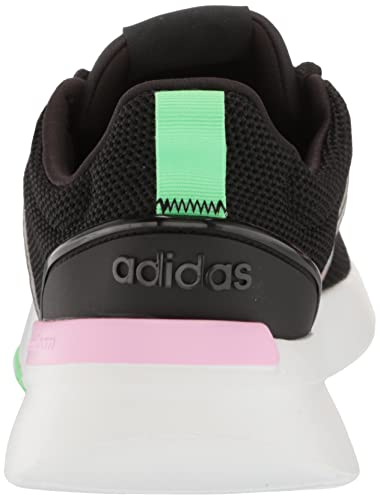 adidas Racer TR21 Running Shoe, Core Black/Core Black/Beam Green, 4 US Unisex Big Kid