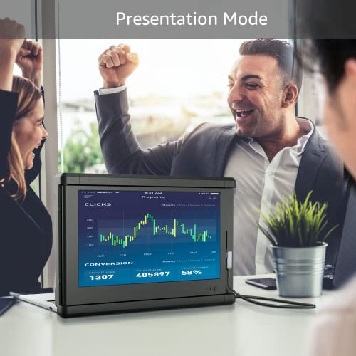 CIDETTY New 12" Portable Monitor for Laptop, Full HD IPS 1080P Display Laptop Screen Extender, Dual Laptop Monitor Screen, USB A/Type-C/HDMI Monitor for 13"-16" Laptops/PS5/Switch (Dual Monitor)