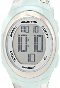 Armitron Sport Women's Digital Chronograph Resin Strap Watch, 45/7034