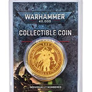 Warhammer 40,000: Necron Limited Edition Individually Numbered Gold Coloured Coin Series 1 Number 3