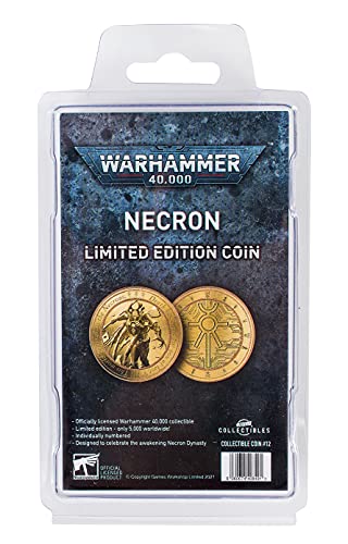 Warhammer 40,000: Necron Limited Edition Individually Numbered Gold Coloured Coin Series 1 Number 3