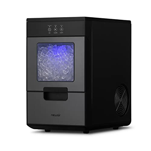 Newair 44lb. Nugget Countertop Ice Maker with Self-Cleaning Function, Refillable Water Tank, Perfect for Kitchens, Offices, Home Coffee Bars, and More