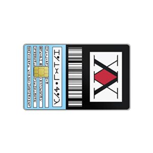 hk studio card skin sticker anime hunter for ebt, transportation, key, credit, debit card skin - protecting personalizing bank card - slim, waterproof, digital-printed