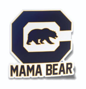california berkeley sticker golden bears mama bear logo heavy-duty officially licensed ncaa car decal bumper window laptop vinyl (cal berkeley mama bear)
