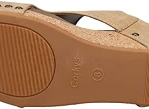 Corkys Footwear Women's Carley Taupe Wedge Taupe 9 M