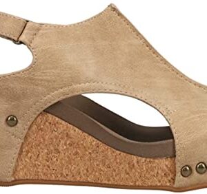 Corkys Footwear Women's Carley Taupe Wedge Taupe 9 M